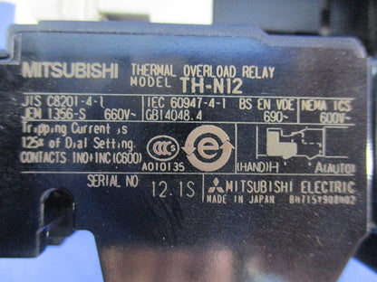 開放形電磁開閉器100V S-N12+TH-N12