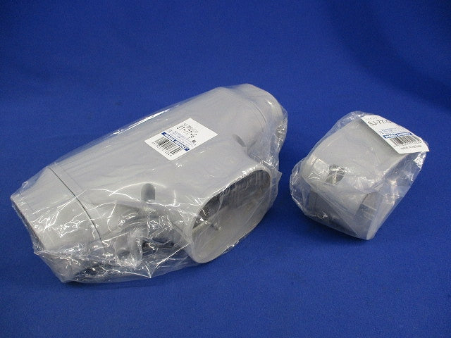エアコン配管化粧カバーセット(混在2個入)(グレー) ST-77-G他