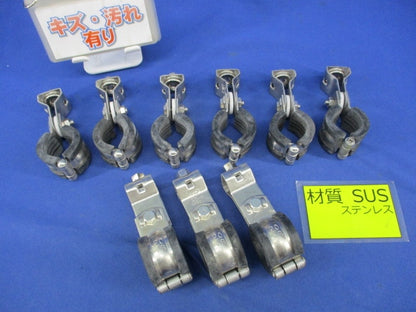 ステンレス 絶縁防振 吊バンド(タン付 ゴム付)(ステンレス)(9個入) 20