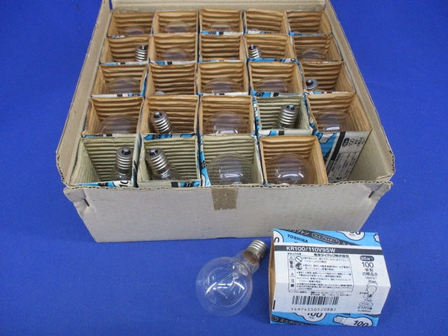 ミニクリプトンランプ E17(25個入) KR100/110V95W