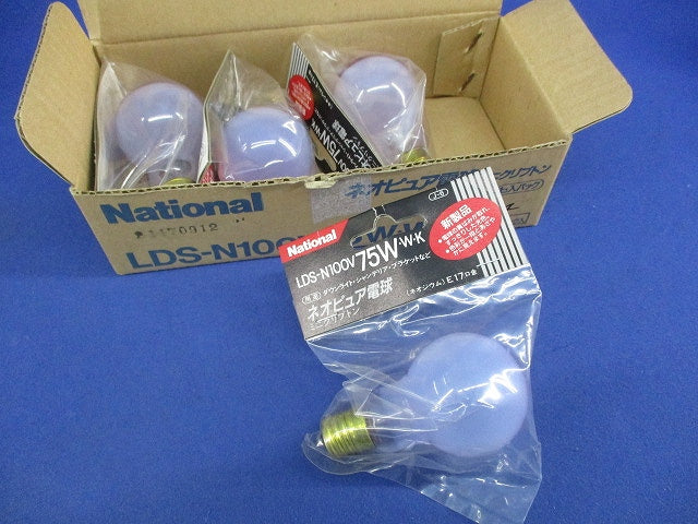 ネオピュア電球 ミニクリプトンE17(4個入) LDS-N100V75W･W･K