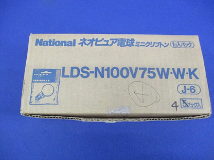 ネオピュア電球 ミニクリプトンE17(4個入) LDS-N100V75W･W･K