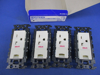 絶縁アースターミナル付接地コンセント(4個入) NDG2781EN