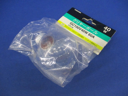 クリヤーボール電球 40W形(E26)(2個入) GC100V40W60A