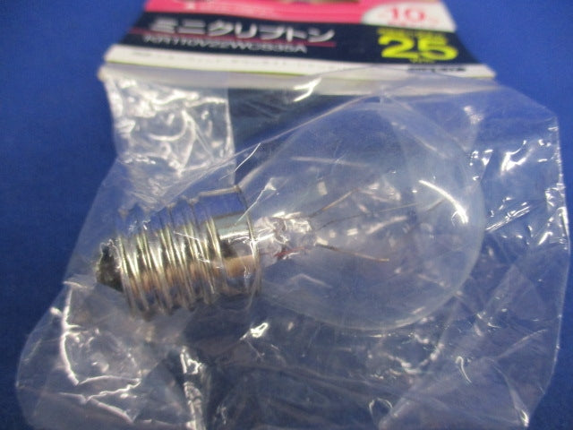 ミニクリプトン電球 25W形(E17)(4個入) KR110V22WCS35A