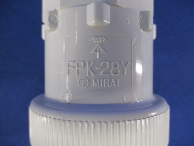 PF管-VE管 コンビネーションカップリング ワンタッチ型(9個入)(ミルキーホワイト) FPVE-28YM