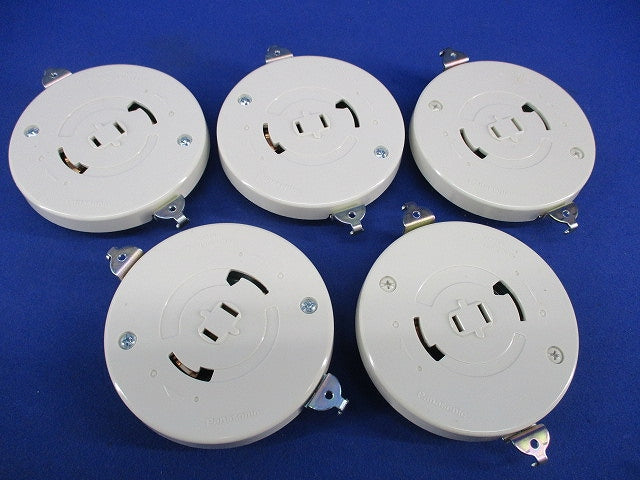 コンセント付引掛埋込ローゼット(5個入) WG6420