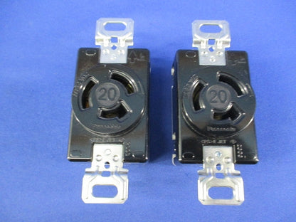 機器用接地引掛埋込コンセント(2個入)(黒) WCF52320BK