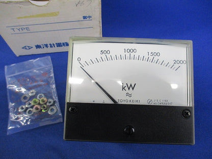広角度形電力計 角形 0-2000kW ECF-10