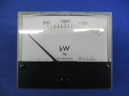 広角度形電力計 角形 0-2000kW ECF-10