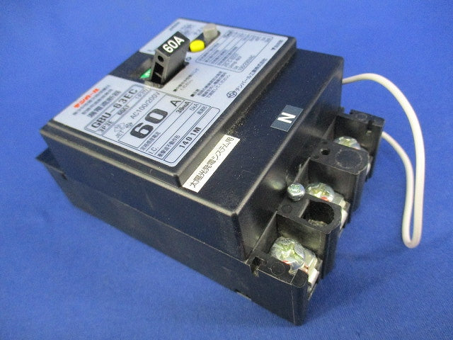 漏電遮断器3P3E60A(単3中性線欠相保護付) GBU-63EC