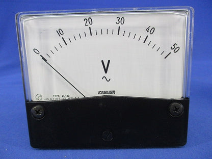 盤組込用アナログメーター 50V QL-32