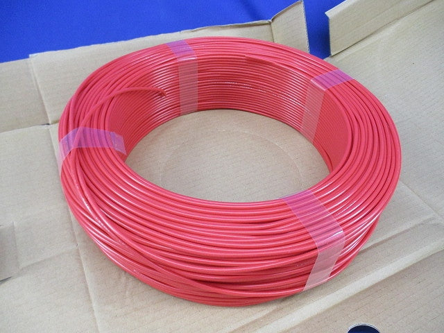 電気機器用ビニル絶縁電線KIV(200m)(赤) KIV1.25sq