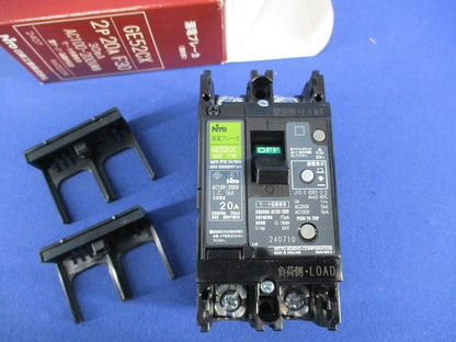 漏電ブレーカ2P20A GE52CX