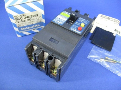 過負荷 短絡保護兼用 漏電ブレーカー3P40A(未使用品) National KC-50N BKC340314N