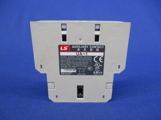 補助接点ユニット サイドマウント 1a1b 電磁接触器用 UA-1