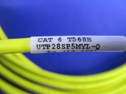 LANケーブル CAT6 5m(4本入) UTP28SP5MYL-Q