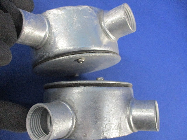 防水丸型露出ボックス(混在3個入)(亜鉛) H1SLSZ他