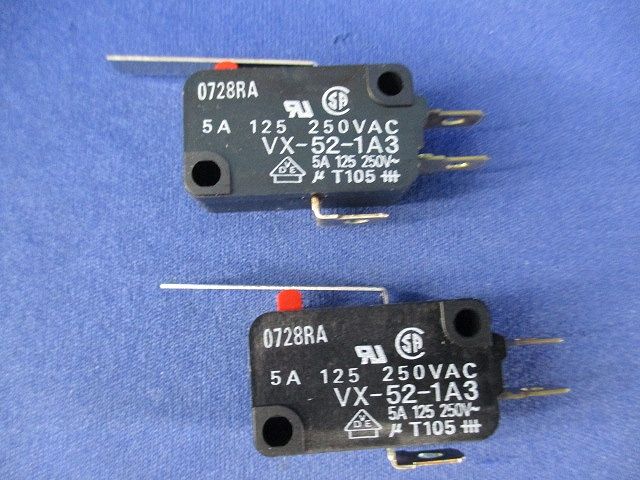 小形基本スイッチ(2個入) VX-52-1A3