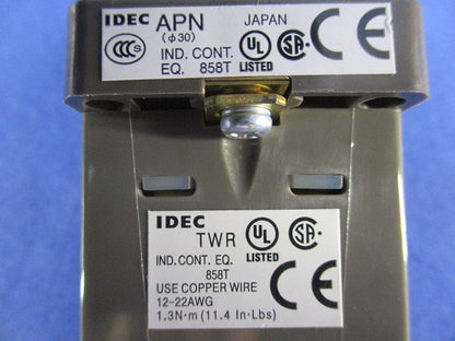 φ30 丸形LED照光パイロットライト(AC200/220V・緑) APN126DNG