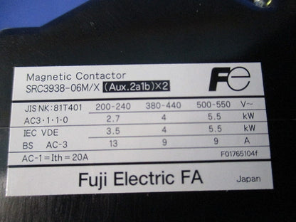 電磁開閉器(補助接点2a1b×2)100V SRC3938-06M/X