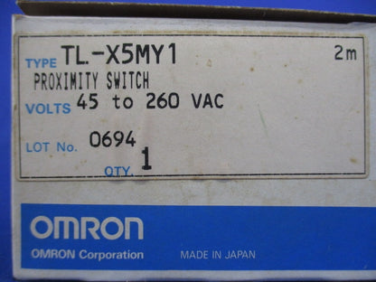 円柱形近接スイッチ 2m TL-X5MY1