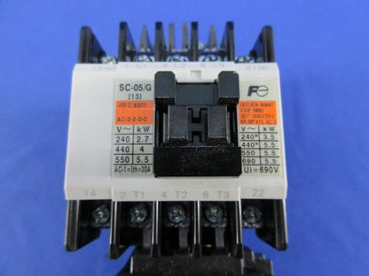 電磁開閉器 1.7A-2.6A DC200V SC-05/G+TK-0N