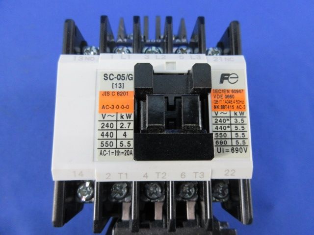 電磁開閉器 1.4A-2.2A DC200V SC-05/G+TK-0N