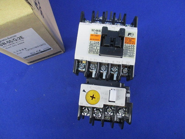 電磁開閉器1.7-2.6ADC200V SW-05/G/2E