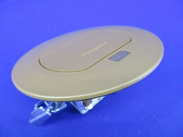 住宅用 F型アップコン 丸型 電話用モジュラジャック(ダークブラウン) DU2103DK