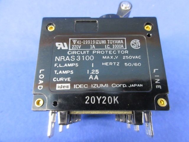 サーキットプロテクタ 1A NRAS3100