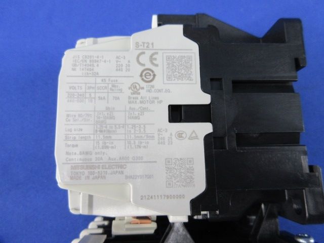 開放形電磁開閉器 2.8A-4.4A S-T21+TH-T25