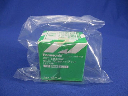 埋込「入」「切」表示スイッチセット(ホワイト) WTC526123W