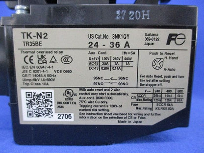 標準形電磁開閉器200Ｖ SW-N2/2E