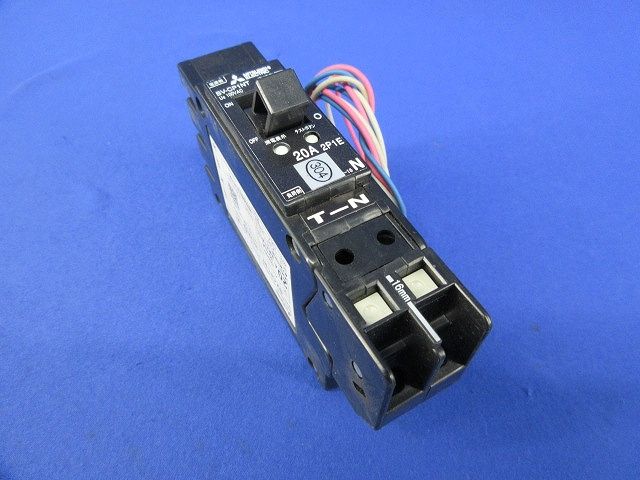 漏電遮断器2P1E20A(テプラ痕有) BV-CP1NT