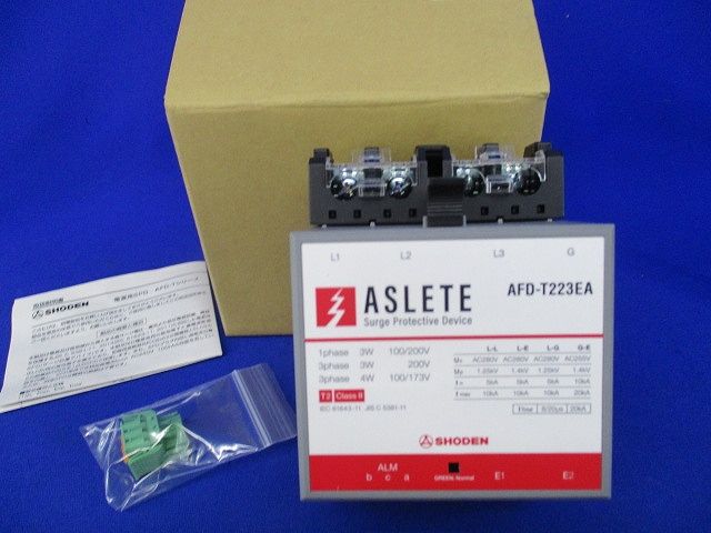 新分離器内蔵・電源用SPD(ELCB用接地端子付) AFD-T223EA