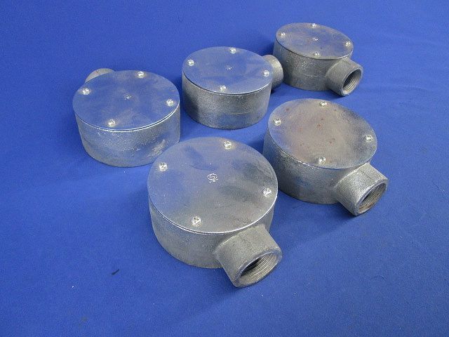 中古品 丸型露出ボックス1方出(5個入) 28他