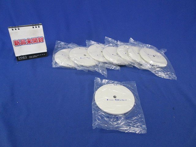 モダン丸型電話線プレート(取付枠付)(8個入) WN6080