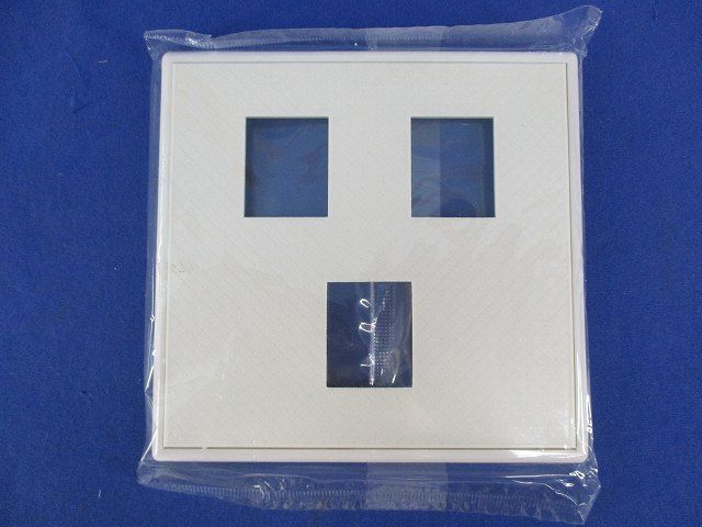 カラープレート?形3コ用(白)(10個入) DG5623W