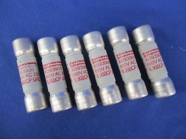 ヒューズ(6個入) 690VAC20A