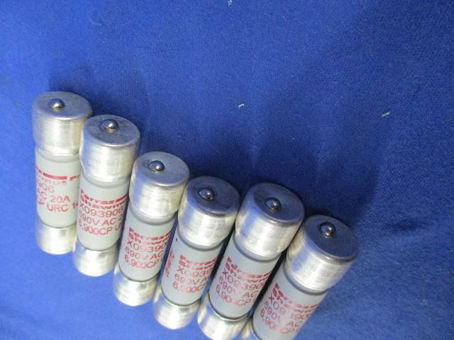 ヒューズ(6個入) 690VAC20A