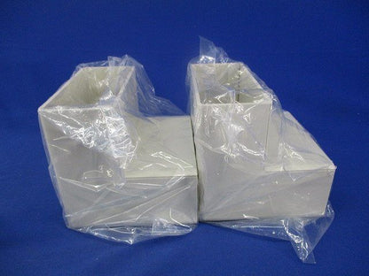 エムケーダクト付属品 内マガリ 130×60型 ミルキーホワイト(2個入) MDU1363