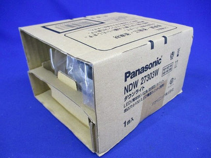 軒下用LEDダウンライト φ100 ホワイト 広角 電球色 防雨型 電源ユニット別売 NDW27303W