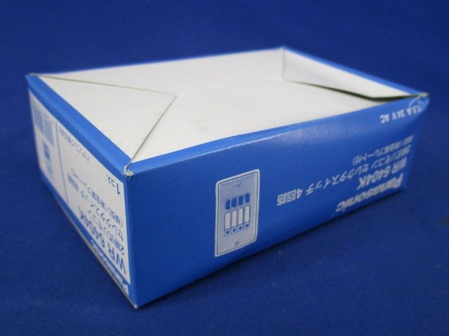 ２線式リモコンスイッチ４回路横型 新金属プレート付 WR6404K