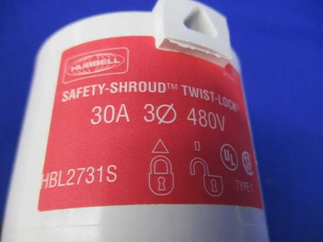ツイストロックオスプラグ30A3φ480V HBL2731S