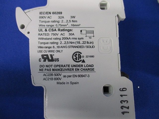 PMXヒューズホルダー(6個入) IEC/EN60269