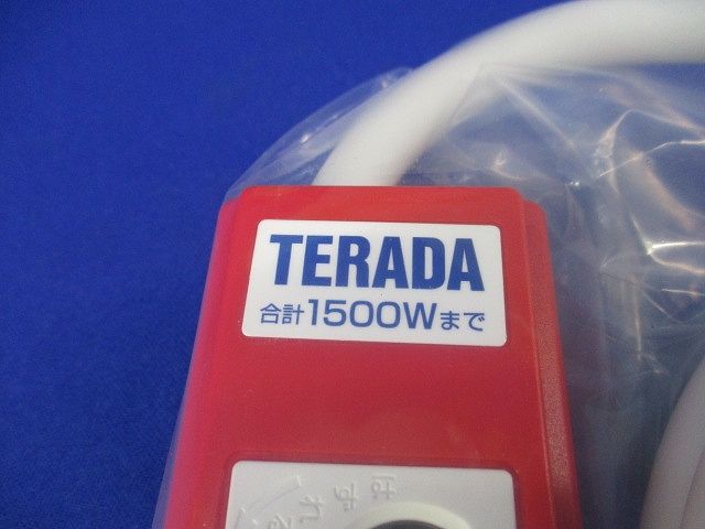 ハーネスプラグ付OAタップ 6口 5m 接地2P抜止 (レッド) AHY655R