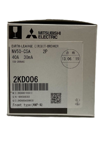 漏電遮断器(2P40A)30ｍA NV50-CSA 2P40A