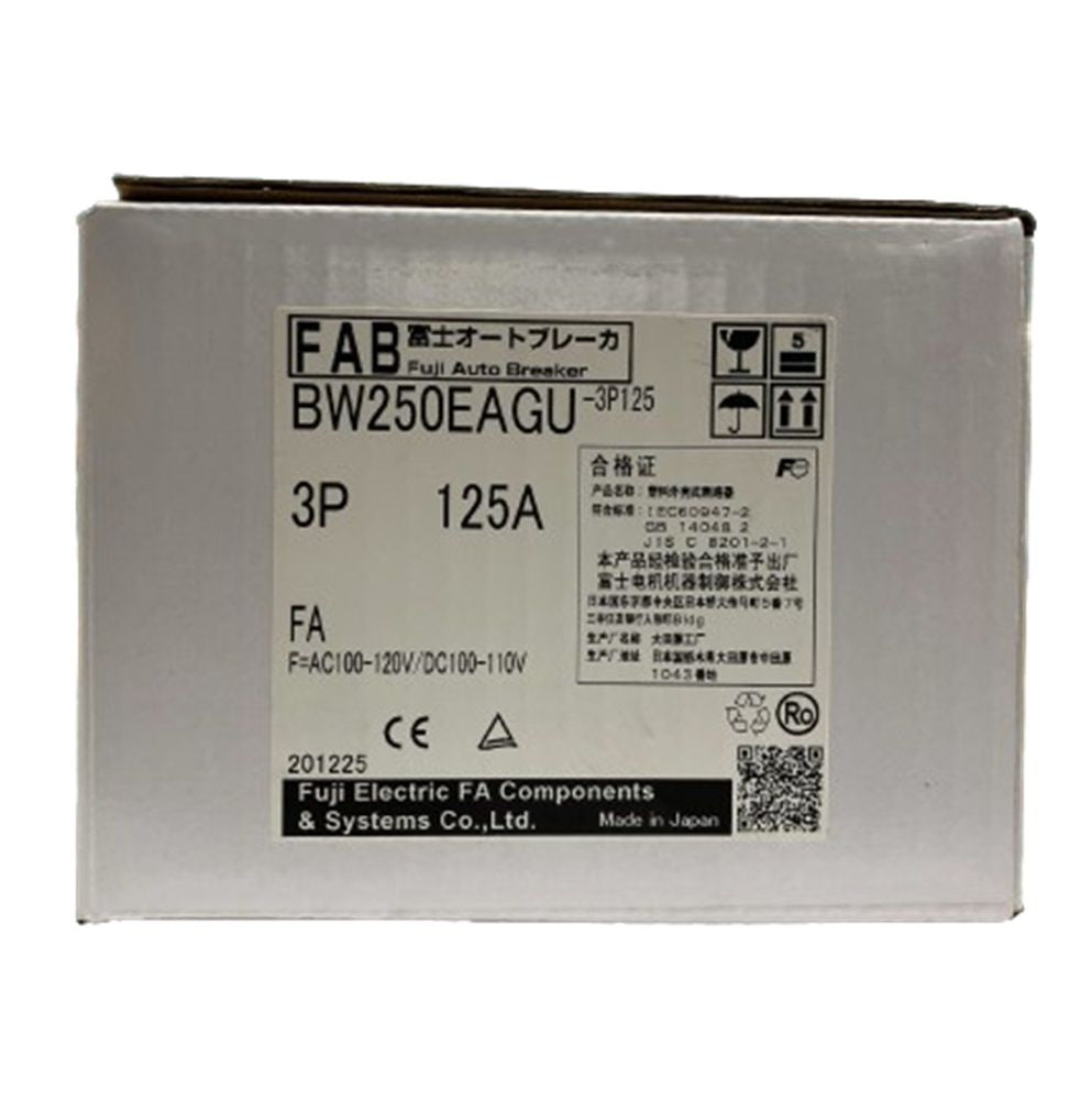 オートブレーカ F＝AC100-120V/DC100-110V BW250EAGU 3P125A FA