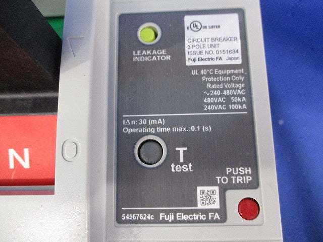 一般配線用漏電遮断器3P350A(キズ・汚れ有) EW400RAGU-3P350B